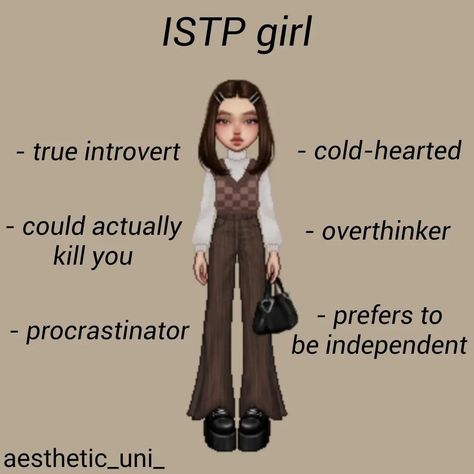 Istp Personality Women, Istp Aesthetic Core, Istp Woman, Istp Personality Aesthetic, Faceless Pfp Aesthetic, Istp Girl, Istp Facts, Istp Female, Istp Aesthetic