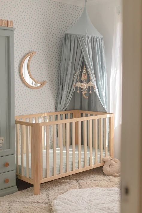 Dreams Nursery Theme, Nursery Ideas Cloud Theme, Clouds Nursery Decor, Up In The Clouds Nursery, Stars Theme Nursery, Moon And Cloud Nursery, Star And Cloud Nursery, Nursery Moon And Stars Theme, Moon And Sun Nursery