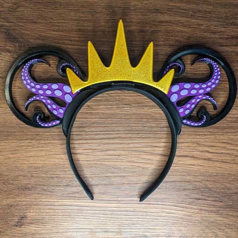 🐙👑 Bestseller Alert! These Ursula-inspired tentacle ears with a crown are a must-have for any Disney fan! ✨ Perfect for cosplay, Halloween, or just adding a touch of magic to your everyday life. 🐚 Shop now and unleash your inner sea witch! printedpixiedust.etsy.com #Ursula #TheLittleMermaid #Disney #Cosplay #3dprint #Halloween #Bestseller #PrintedPixieDust Disney Cosplay, Sea Witch, Cosplay Halloween, Disney Fan, Pixie Dust, The Little Mermaid, Everyday Life, Best Sellers, 3d Printing