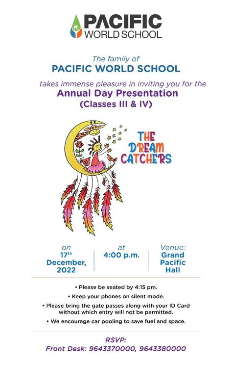 The School is organizing an Annual Day Presentation 'Haqiqat a reality' form class V to XI on 16th Dec. 2022 at 04:00 pm onwards at grand Pacific Hall for more info: Contact +91-9643370000, +91-9643380000 Visit: https://www.pacificworldschool.com/ Annual Day Themes School, Annual Day Theme For Preschool, Annual Day Themes, Annual Day, Top School, Save Fuel, Education In India, Cafe Ideas, Dream School