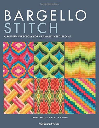 Bargello Stitch: A Pattern Directory For Dramatic Needlepoint By Laura And Lynsey Angell | Mr X Stitch Motifs Bargello, Bargello Patterns, Bargello Quilts, Bargello Needlepoint, Plastic Canvas Stitches, Needlepoint Stitches, Stitch Book, Needlepoint Designs, Needlepoint Patterns