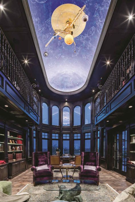 All-nighter Aesthetic, Astronomical Clock, Room Illustration, Astronomical Observatory, Inner Sanctum, Video Game Decor, Game Rooms, Hotel Project, The Planets