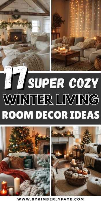 Warm up your space with these 17 Super Cozy Winter Living Room Decor Ideas To Warm Up Your Space, Living Room Decor Ideas For Winter, Rustic Winter Cabin Living Room Decor Ideas, Winter Living Room Decor Cozy Cozy Winter Living Room Decor Ideas, Cozy Living Room Winter, Comfortable Home Decor Cozy Living, Winter Living Room Decor Cozy Comfy, Winter Living Room Aesthetic, Cozy Winter Decor Living Room, Winter Pillows Living Rooms, Cozy Winter Home Decor, Christmas Living Room Ideas Cozy