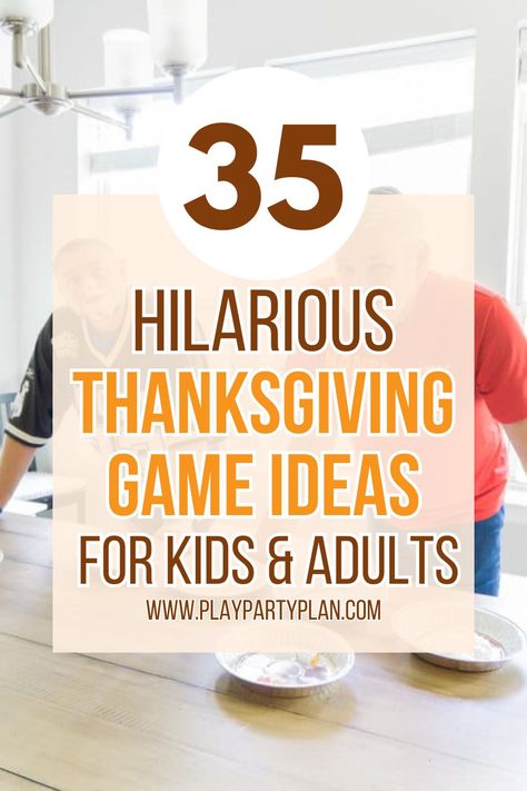 The best Thanksgiving games for families! Tons of different Thanksgiving games for Thanksgiving games! Ideas for kids, teens, adults, an even the entire family to play together! Thanksgiving Outburst Game, Diy Thanksgiving Games For Family, Free Thanksgiving Game, Thanksgiving Kid Game, Family Thanksgiving Games For Kids, Thanks Giving Game Ideas, Party Games For Thanksgiving, Thanksgiving Card Games, Thanksgiving Relay Games