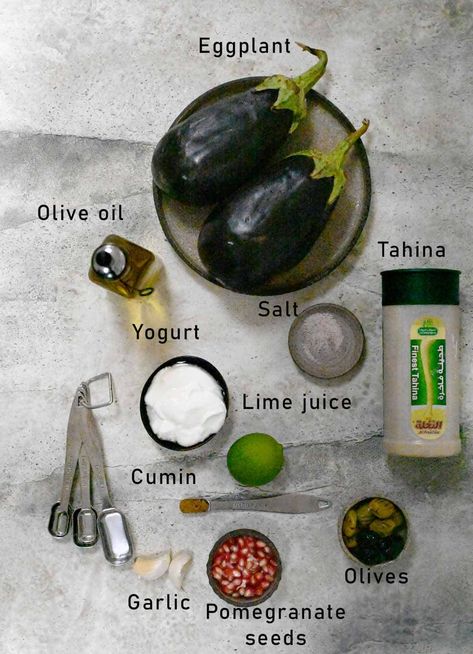 Mutabal Recipe ( Roasted Eggplant Dip) - Chefjar Mutabal Recipe, Eggplant Tahini, Roasted Eggplant Dip, Cooking Recipes In Urdu, Tahini Paste, Eggplant Dip, Roasted Eggplant, Garlic Olive Oil, Lebanese Recipes