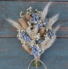 Dried Flower Wedding Bouquet, Dried Flower Wedding, Flower Wedding Bouquet, Blue Wedding Bouquet, Grass Wedding, Flower Company, Wedding Abroad, Future Wedding Plans, The Wedding Date