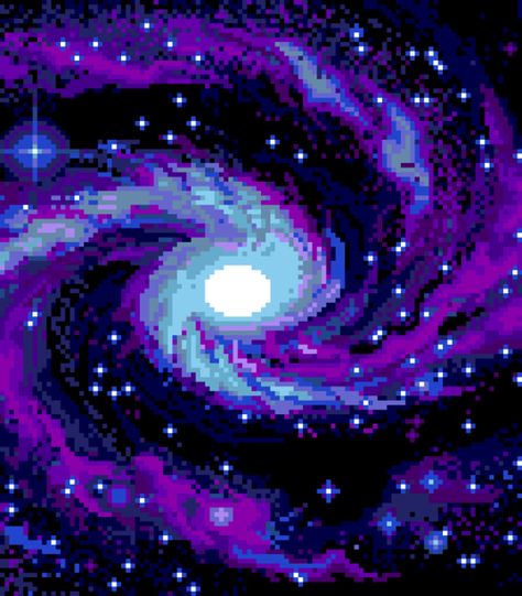 Cool Galaxy pixel Piskel Art, 8 Bit Art, Pixel Art Background, Arte 8 Bits, 8bit Art, Cool Pixel Art, Spiral Galaxy, Art Tumblr, Wallpaper Collage