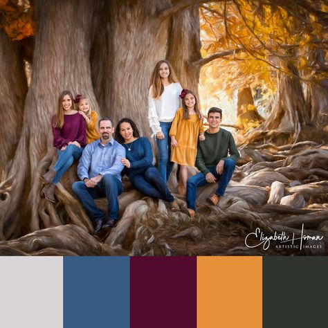 Fall Family Portrait Color Schemes, Family Photo Color Pallet, Fall Picture Colors Outfit Ideas, Fall Color Palette Clothes Family Photos, Autumn Family Photoshoot Outfit Ideas, Fall Pictures Family Colors, Family Photos Plum Color Palettes, Family Photo Clothes Ideas Color Schemes, Family Photo Outfits Holiday Color Schemes