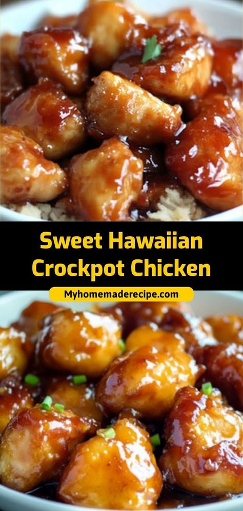 This Sweet Hawaiian Crockpot Chicken is a no-fuss recipe made with pineapple, soy sauce, and tender chicken thighs. Perfectly sweet and savory for busy weeknights! Ingredients: 2 lbs chicken thighs 1 cup pineapple chunks 1/4 cup soy sauce 1/4 cup brown sugar A tropical twist on slow-cooked chicken that’s a family favorite Kid Friendly Soup Recipes, Crockpot Pineapple Chicken, Hawaiian Chicken Crockpot, Sweet Hawaiian Crockpot Chicken Recipe, Healthy Dinner Recipes Vegetarian, Crockpot Chicken Thighs, Dinner Recipes Vegetarian, Chicken Crockpot Recipes Easy, Easy Dinner Recipes Crockpot