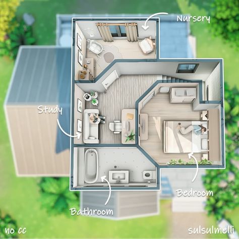 Hi simmers! 🤍🤗 - Today I'm sharing this modern bright macchiato house ! I hope you'll like it ! - I'm really happy with the result. At… | Instagram Sims 4 Houses Layout, Sims Mobile, Lovely Sunday, Architecture Drawing Plan, Sims 4 House Plans, Sims 4 House Building, Sims Ideas, Sims 4 House Design, Casas The Sims 4