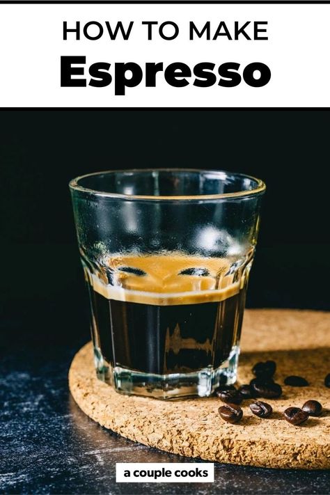 Make Espresso At Home, Barista Recipe, Coffee Recipes Hot, Portable Espresso Maker, Breville Espresso, A Couple Cooks, Ways To Make Coffee, Espresso Recipes, Recipe Hacks