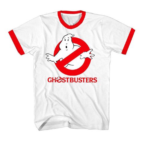 Ghostbusters Logo red ringer T-Shirt Ghostbusters Fancy Dress, Look Tshirt, Ghostbusters Tshirt, Ghostbusters Logo, Logo T Shirts, White Tee Shirts, Logo T, Light Blue Shirts, Ideas Party