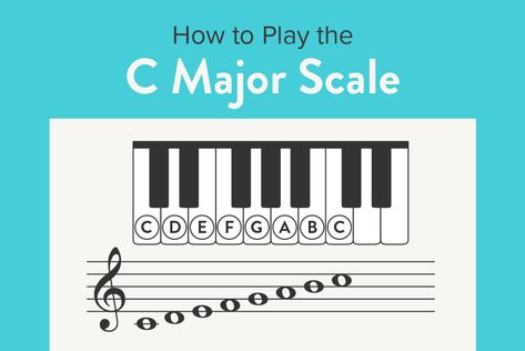 How to Play the C Major Scale on Piano Piano Scales, Minor Scale, Key Signatures, D Minor, Classical Piano, Piano Beginner, Major Scale, G Major, C Major