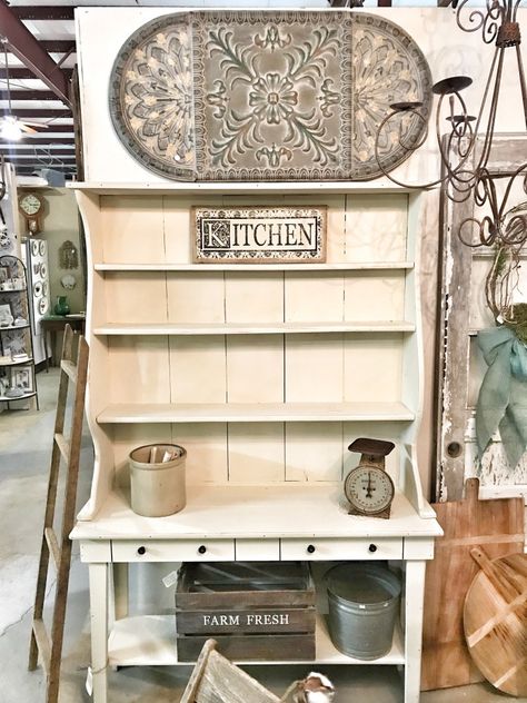 I Opened Up A New Booth- 112 Antique Mall | Bless This Nest Mall Wall, Antique Mall Booth, Wall Divider, Antique Brass Chandelier, Antique Booth, Divider Wall, New Space, White Doves, Antique Mall