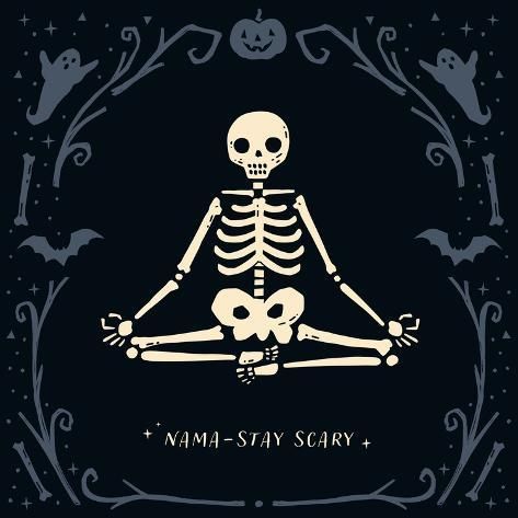 size: 12x12in Art Print: Scary Stretches II by Victoria Barnes : Diy Vinyl Projects, Spooky Tattoos, Art Prints For Home, Type Graphic, Chalk Art, Sports Teams, Canvas Home, Halloween Art, The Holiday Aisle