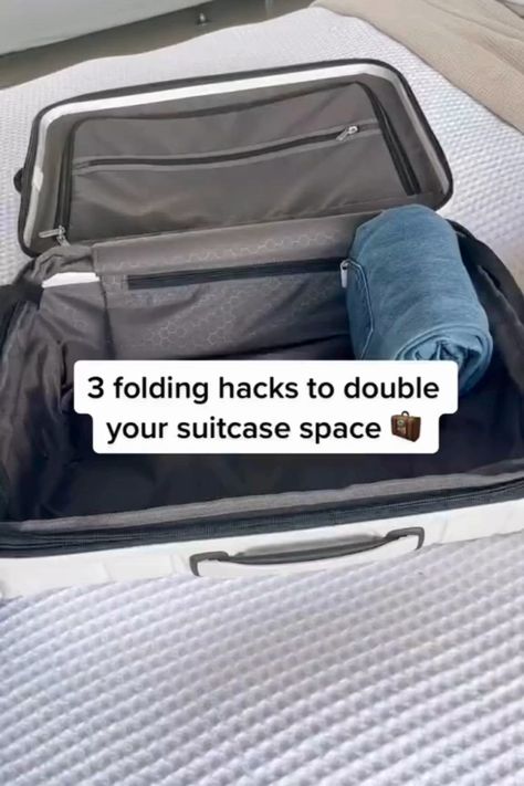 Travel Folding Hacks, Folding Tricks, Folding Hacks, Travel Hacks Airplane, Carry On Packing Tips, Travel Life Hacks, New York City Vacation, Beach Hacks For Adults, Kids Camping