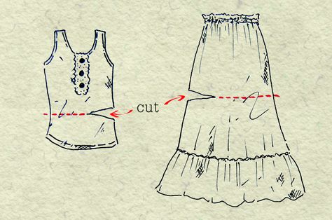 DIY empire waist summer dress