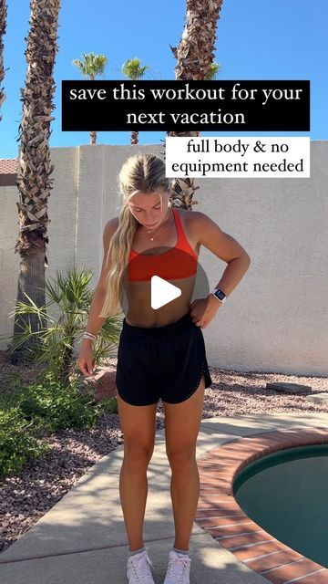 natalie healy fabrizio on Instagram: "everyone needs a go-to workout for vacation that’s quick and simple AND doesn’t require equipment! i love this one!! save it for your next trip!!

#travelworkout #noequipmentworkout #vacationworkout #workoutmotivation #exerciseideas" Vacation Workout, Travel Workout, Quick Workout, On Vacation, No Equipment Workout, Fitness Motivation, Love This, I Love, Instagram