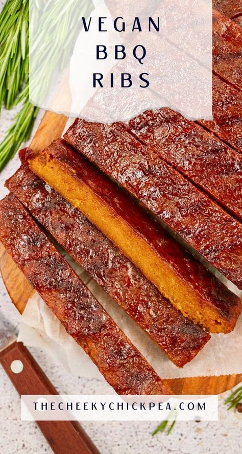 Enjoy flavorful vegan BBQ ribs made with mushrooms, a delicious plant-based alternative that satisfies BBQ cravings. Vegetarian Ribs Recipes, Vegan Bbq Ribs, Bbq Mushrooms, Vegan Ribs, Vegan Board, Vegan Lentil, Vegan Bbq, Vital Wheat Gluten, Bbq Ribs