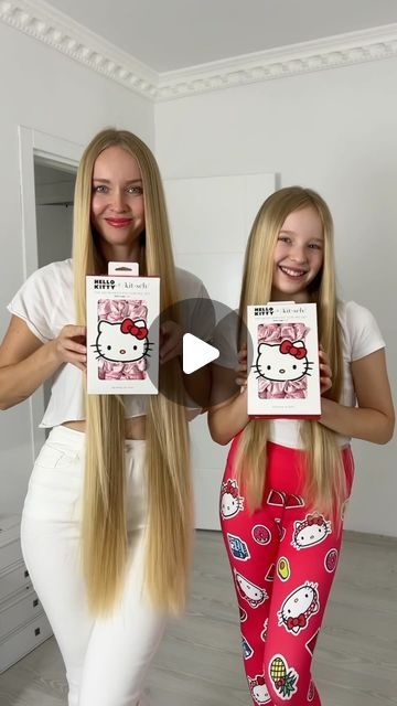 Stefani Chaglar🦋 on Instagram: "✨Creating perfect waves without heat damage using the cutest collection yet: Kitsch @mykitsch x Hello Kitty @hellokitty !❤️

This limited-edition lineup of sleep and styling essentials is inspired by Hello Kitty’s bright, cheerful spirit✨ #mykitsch #hellokitty

#hairtutorial #hairtransformation #hairideas #longhairdontcare #longhairstyles #longhair #hairideas #motheranddaughter #motherdaughterlove #hellokittylover" Styling Essentials, Perfect Waves, Hello Kitty Dress, Blue Beaded Necklace, Heat Damage, Short Lace Dress, Hair Humor, Hair Transformation, Kitsch