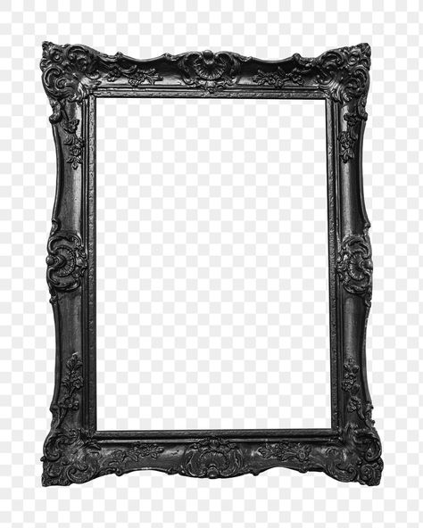 Gothic Photo Frame, Victorian Photo Frame, Gothic Frame Png, Painting Frame Png, Pink Frame Png, Old Photo Frames, Gothic Picture Frame, Vintage Frame Png, Black Frame Png