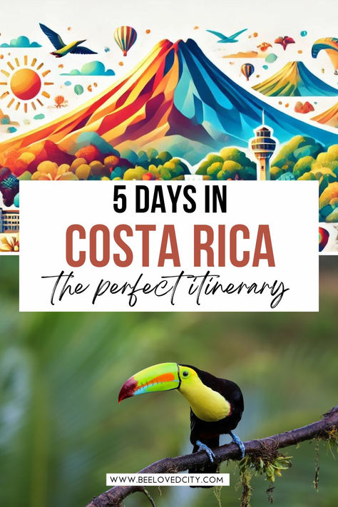 In this article, you’ll find the perfect itinerary for 5 days in Costa Rica. If you are planning a trip to Costa Rica and are looking for the best places to visit, this will be perfect.
Costa Rica travel itinerary, Costa Rica travel tips, Costa Rica travel activities, Costa Rica  things to do, Costa Rica travel inspiration, what to do in Costa Rica in 5 days, itinerary for Costa Rica 8 Days In Costa Rica, Must See In Costa Rica, Traveling Costa Rica, Costa Rica Excursions, 4 Days In Costa Rica, Costa Rica Fishing, Best Places To Visit In Costa Rica, 5 Days In Costa Rica, Where To Go In Costa Rica