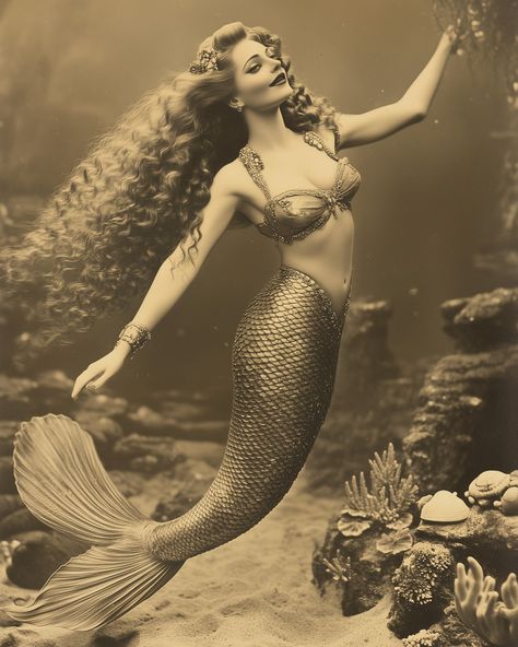 Abyssal Beauties #AI #midjourney #aiartgallery #aiartcommunity #aiimages #aiart #midjourneyartwork #midjourneyart #aiartists #midjourneygallery #mermaid #mermaids #fantasy #fantasyart 1920s Mermaid, Beautiful Mermaids, Fantasy Art, Mermaid, Beauty, Art