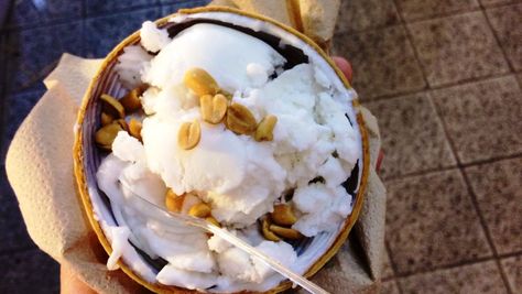 Thai coconut ice cream Thai Coconut Ice Cream, Eden Eats, Coconut Ice Cream Recipe, Homemade Coconut Ice Cream, Dog Ice Cream Recipe, Coconut Ice Cream Recipes, Trim Healthy Recipes, Easy Ice Cream Recipe, Gelato Ice Cream