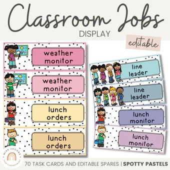 Search: 89 results found for "pastel" - Miss Jacobs Little Learners Spotty Pastels Classroom Decor, Muted Rainbow Classroom, Comprehension Strategy Posters, Classroom Jobs Display, Punctuation Posters, Reading Strategies Posters, Affirmation Station, Rainbow Classroom Decor, Classroom Welcome