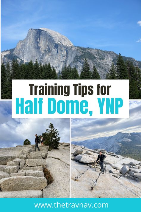 In this ultimate guide to Half Dome learn about physical and mental training for the big day, the different hiking routes, and how to plan for your trip. Half Dome Hike, Hiking Ideas, Half Dome Yosemite, Vernal Falls, California Hikes, John Muir Trail, Hiking Routes, Hiking Guide, Mental Training