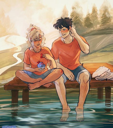 Percabeth Fan Art, Percy Jackson Drawings, Percy Jackson Annabeth Chase, Zio Rick, Percy And Annabeth, Jason Grace, Percy Jackson Quotes, Percy Jackson Fan Art, Percy Jackson Characters