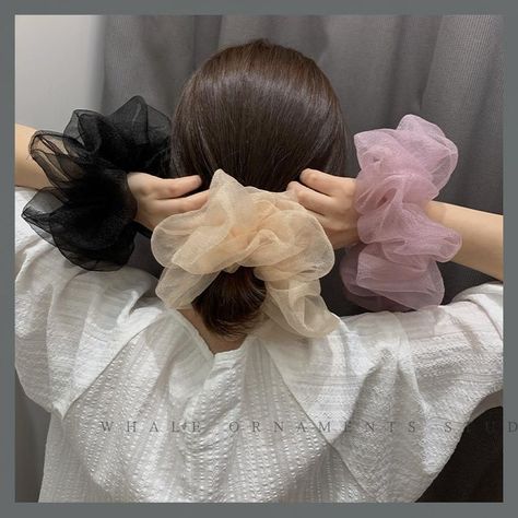 We are a professional fashion jewelry wholesaler.Nihaojewelry More than 100,000 designs jewelry follow trends, fast delivery.Sweet Super Fairy Crystal Yarn Hair Circle Oversized Korean Gentle Headband Cheap Scrunchies.Wholesale prices start at $0.49 Online For Women And Enjoy Your Shopping Time#headdress #scrunchies #wholesale #nihaojewelry Chiffon Hair, Elegant Ponytail, Wholesale Hair Accessories, Hair Rubber Bands, Fairy Hair, Band Hair, Ribbon Hair, Ponytail Holder, Girls Sweet