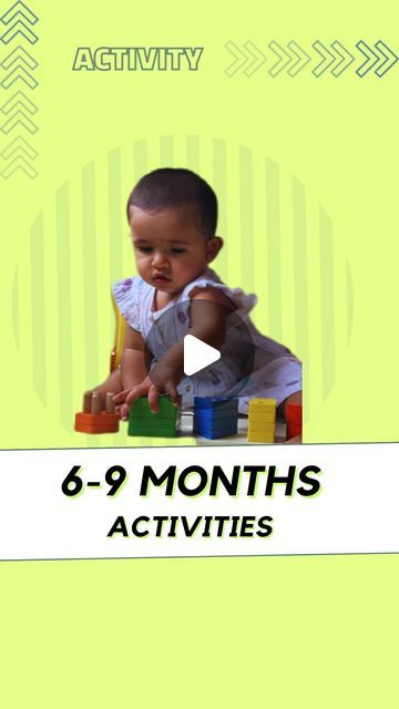 Aahana · Montessori, Baby Activities, & Recipes on Instagram: "Which is your baby’s favorite activity from the list? Here is a list of activities for 6-9-month-old babies that can help your baby entertained and learn using products such as crinkle paper, beads, balls, tape. Find all products links in the bio. These activities will help in fine motor, gross motor, cognitive, sensory, and speech development. Follow @aahana_chopra for activities, recipes, and hacks." Activity For 6 Month Old Baby, Baby Learning Activities 6-9 Months, 9 Month Activities, Games For One Year Olds, Gross Motor Activities For Babies, Gross Motor Activities For Infants, Fine Motor Development Activities, Activities For 6 Month Old, 6 Months Old Activities