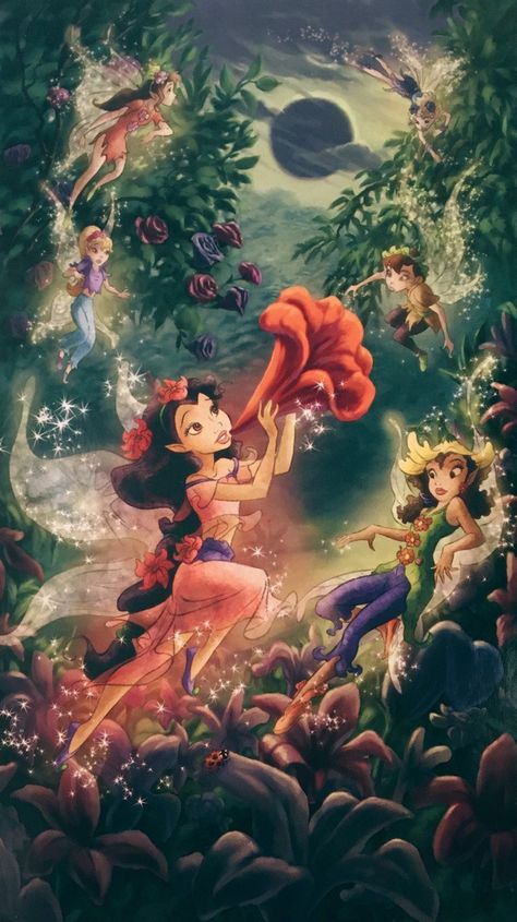 Original Disney Fairies: Photo Disney Fairies Art, Pixie Hollow Wallpaper, Disney Fairies Wallpaper, Disney Fairies Aesthetic, Pixie Hollow Fairies, Disney Fairies Art Illustrations, Art Of Disney Fairies, Original Disney Fairies, The Art Of Disney Fairies