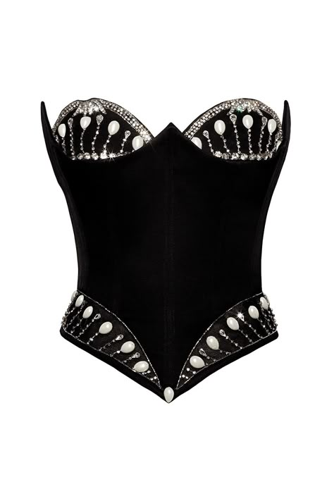 Venus Corset - Black - Cristina Savulescu Fashion Design Inspiration Board, Collage Outfits, Fashion Designer Studio, Preformance Outfits, Venus Dresses, Hadid Style, Fashion Design Clothes, Stage Outfits, Polyvore Fashion