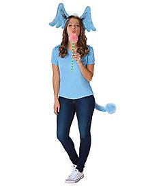 For an instant costume that's sure to please, this Horton kit will achieve it with ease! #drseuss #drseussday #readacrossamerica Horton Costume, Dr Seuss Diy Costumes, Dr. Seuss Costumes, Dr Suess Characters, Dr Seuss Costumes, Storybook Character Costumes, Spirit Halloween Costumes, Book Character Day, Teacher Halloween Costumes