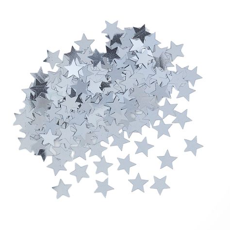 Sprinkle on silver style at a birthday party or graduation party with this Silver Star Foil Confetti. For silver party supplies, shop Michaels.com. Silver Party Decorations, Confetti Bags, Star Confetti, Garden Party Decorations, Silver Party, Metallic Party, Table Confetti, Star Party, Wall Stickers Home