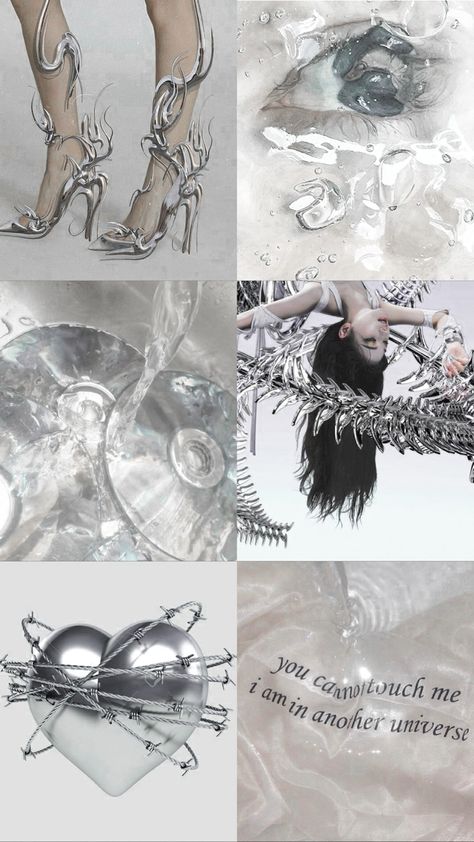 Aespacore Wallpaper Desktop, Aespa Core Wallpaper, Kpop Inspired Wallpaper, Aespa Aesthetic Wallpapers, Silver Wallpaper Aesthetic, Kpop Concert Aesthetic, Karina Core, Aespa Moodboard, Aespa Core