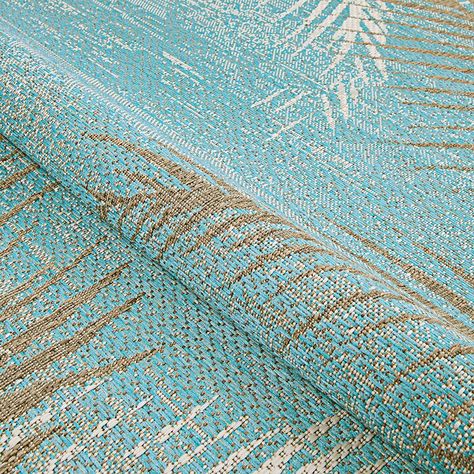 Bay Isle Home Waddington Floral Aqua/Mocha Indoor / Outdoor Area Rug | Wayfair Couristan Rugs, Tropical Area Rugs, Aqua Rug, Aqua Area Rug, Rugs Ideas, Beach Bedroom, Outdoor Rocking Chairs, Garden Stool, Ivory Rug