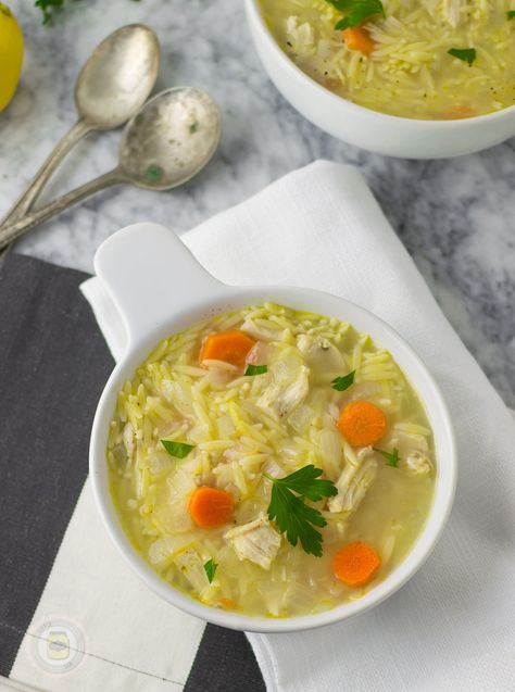 Lemongrass Chicken Orzo Soup 4Z Turkey Orzo Soup, Turkey Orzo, Lemongrass Chicken Recipe, Zoodle Soup, Chicken Zoodle, Lemongrass Recipes, Lemongrass Soup, Lemongrass Chicken, Whole30 Chicken