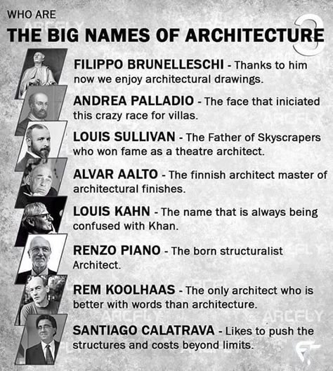 Architect Career, Sketchbook Architecture, Architecture Memes, Big Architects, Architect Student, Istoria Artei, Architect Drawing, Famous Architecture, Architecture Life