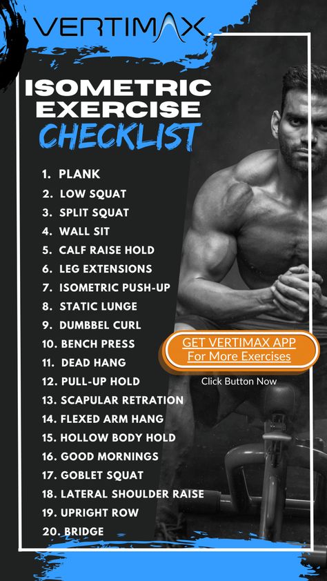 Static Workout Exercise, Static Hold Workout, Static Exercises Workouts, Isometric Hold Workout, Static Hold Exercises, Dynamic Workout Strength Training, Isometric Workout Routine, Isometric Excersises, Isometric Leg Exercises