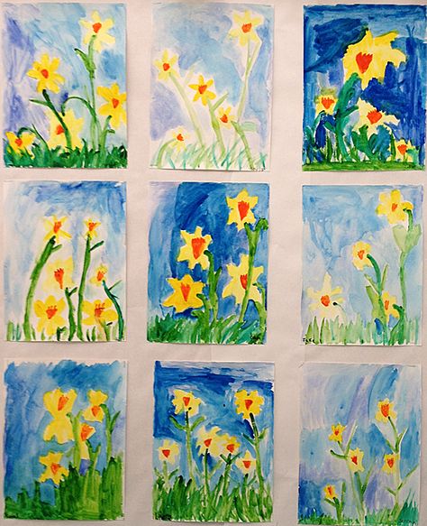 Grade ONEderful: Spring Art... Wmmap Claude, Grade 1 Art, Art Elementary, First Grade Art, Spring Art Projects, April Art, 2nd Grade Art, Art Teaching, Primary Teaching