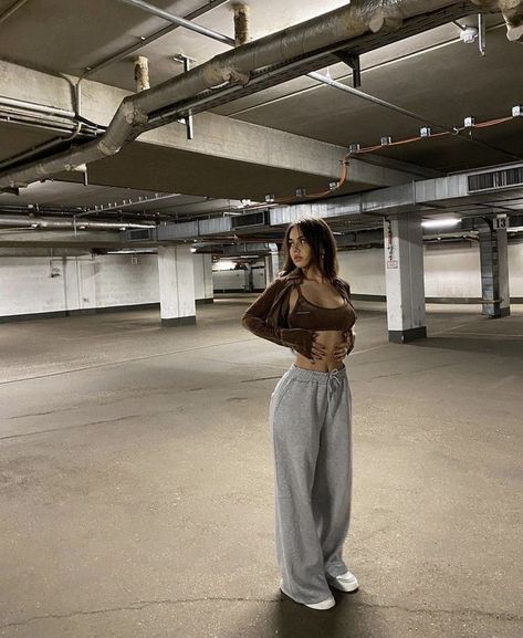 Parking Garage, A Woman, Garage