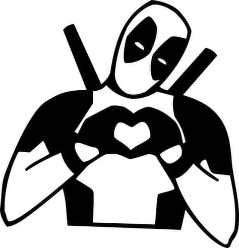 Deadpool Pumpkin, Ultimate Deadpool, Deadpool Heart, Deadpool Gifts, Diy Vinyl Projects, Pumkin Carving, Dead Pool, Pumpkin Carvings Stencils, Pumpkin Stencil