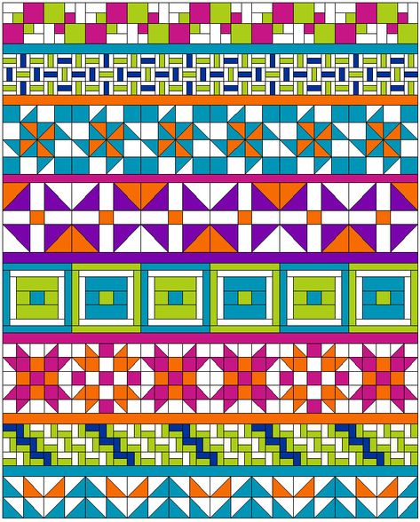 Row Quilts Ideas, Scrappy Quilting, Seminole Patchwork, Row Quilts, Row Quilt, Medallion Quilt, Quilt Care, Sampler Quilts, Mystery Quilt