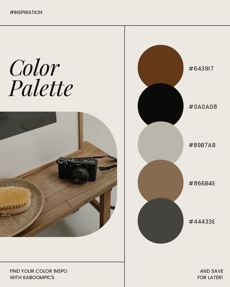 Modern Rustic Colour Palette, Wood And Black Color Palette, Brown Black Cream Color Palette, Furniture Colour Palette, Black Wood Color Palette, Dark Gray Color Palette Living Room, Black And Brown Home Aesthetic, Black Tan Color Palette, Scandi Color Palette