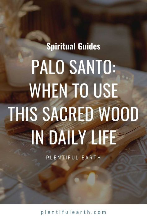 Palo Santo: How & When To Use This Sacred Wood in Daily Life Benefits Of Palo Santo Wood, Pablo Santo Cleansing, Paulo Santo Smudging, Paleo Santo, Palo Santo Benefits, Palo Santo Cleansing, Palo Santo Smudging, Palo Santo Essential Oil, Reiki Therapy