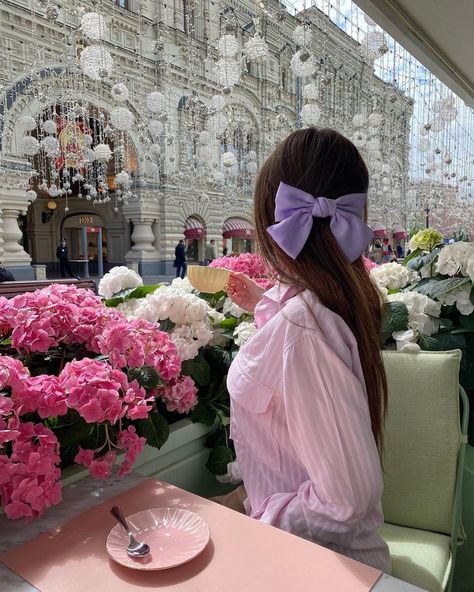 Hair Bow, Hair Clips, Hair Accessories, Purple, Flowers, Hair, Pink