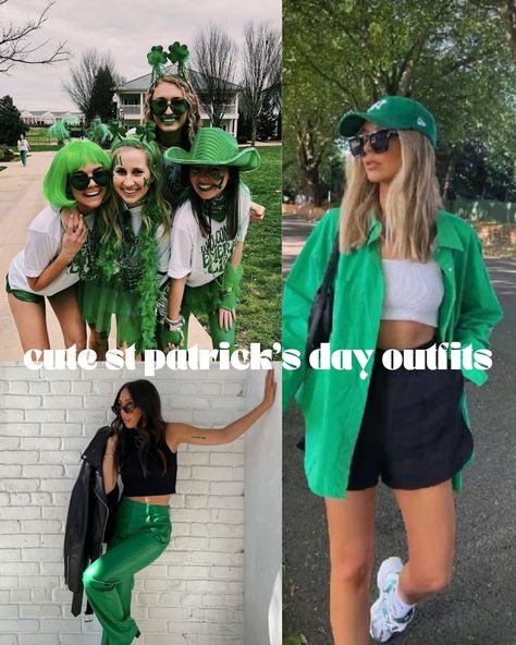 Green Outfits For St. Patricks Day, St Pats Day Outfits, Cool Girl St Patricks Day Outfits, St Patrick’s Day Going Out Outfit, Boston St Patricks Day Outfit, At Patrick’s Day Party Outfits, Cold St Patricks Day Outfit, Green St Patricks Day Outfit, St Pattys Day Outfit Chicago